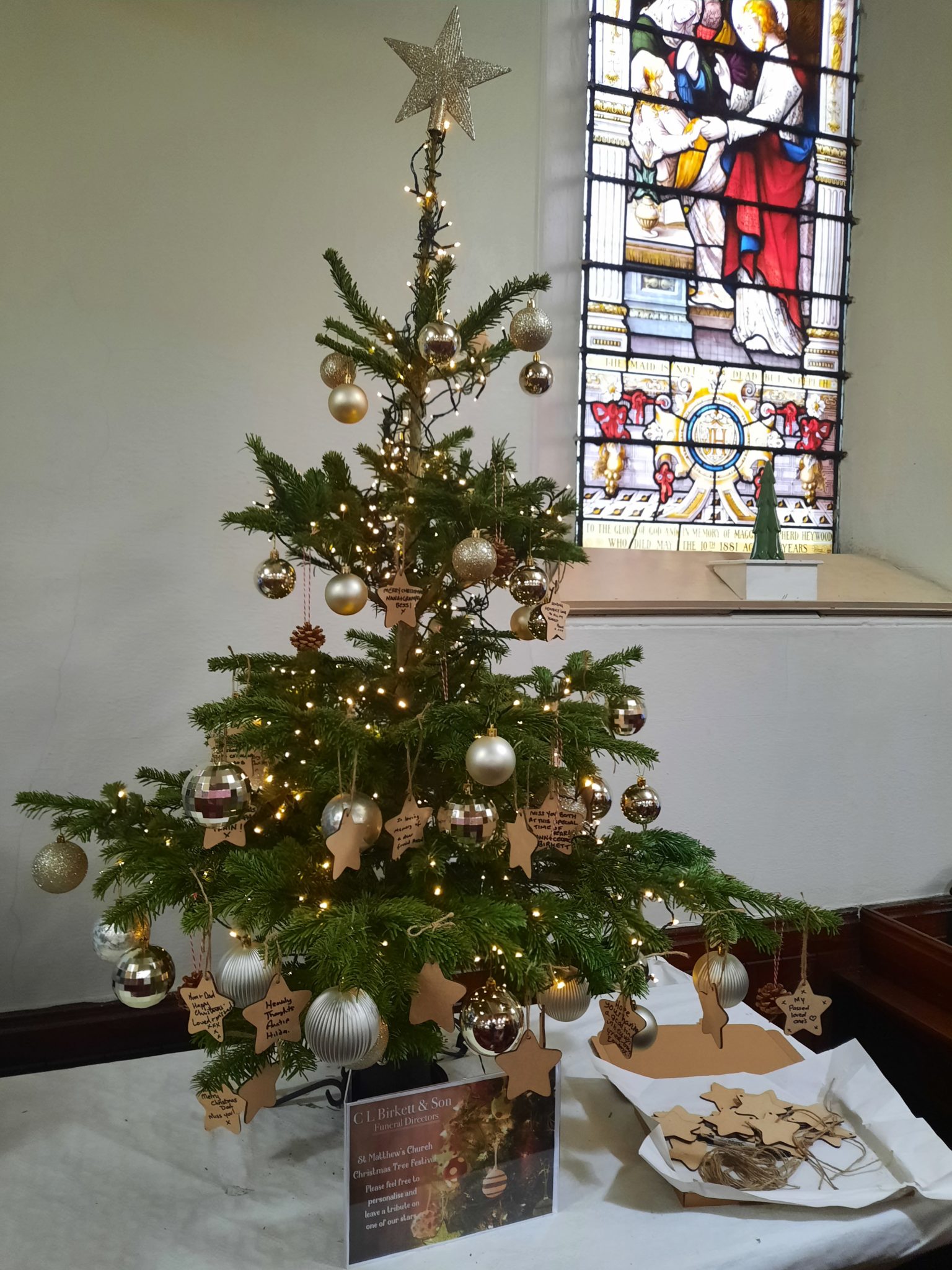 Christmas Tree Festival C L Birkett & Son Funeral Directors